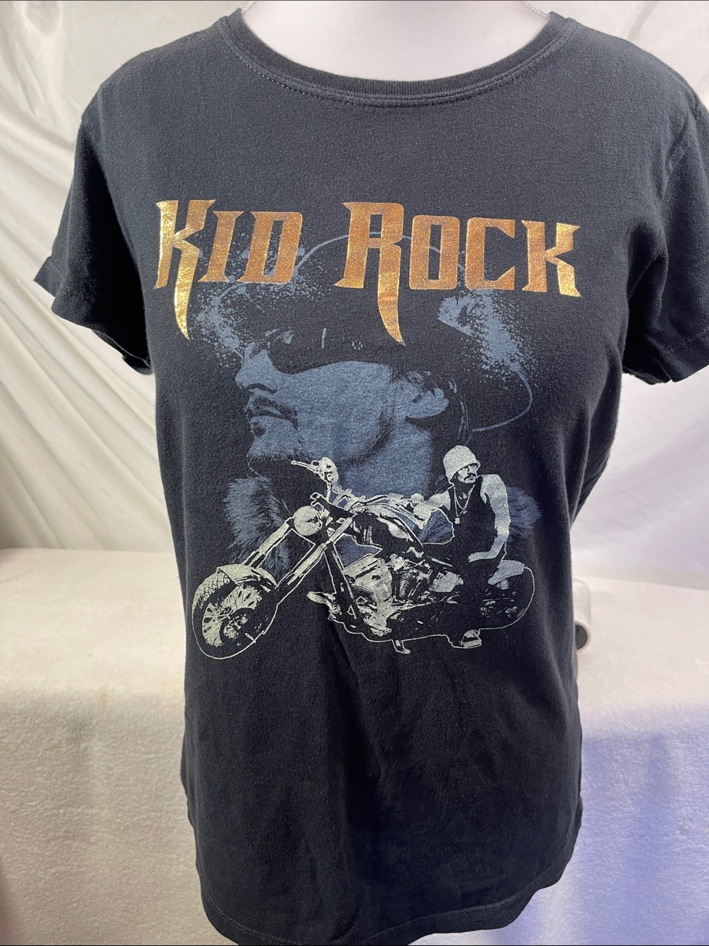 Kid Rock Black Graphic Short Sleeve Tee Concert Shirt